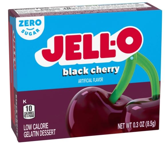 Jell-O Black Cherry Zero Sugar