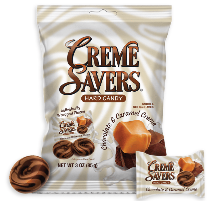 Creme Savers Chocolate & Caramel Peg Bag