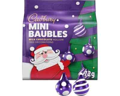 Cadbury Mini Baubles Tree Decorations (UK)
