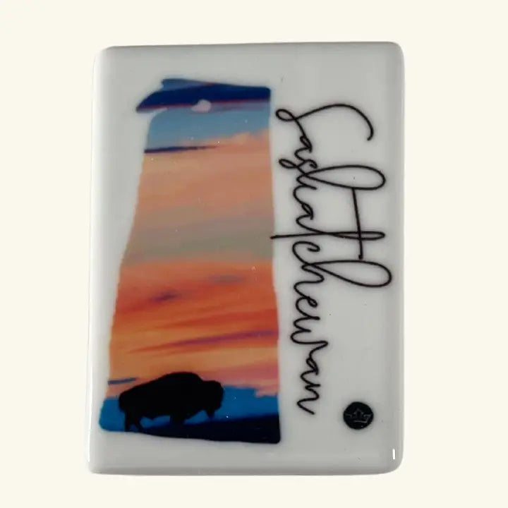 Bison Sunset Magnet