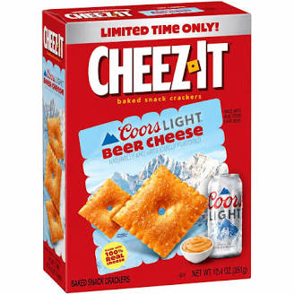 Cheez-it x Coors Beer Cheese Baked Snacks