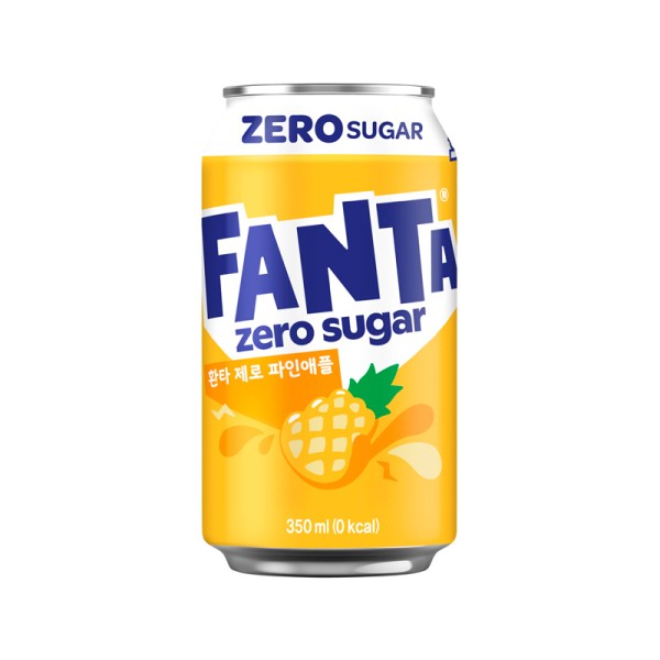 Fanta Zero Sugar Pineapple (South Korea)