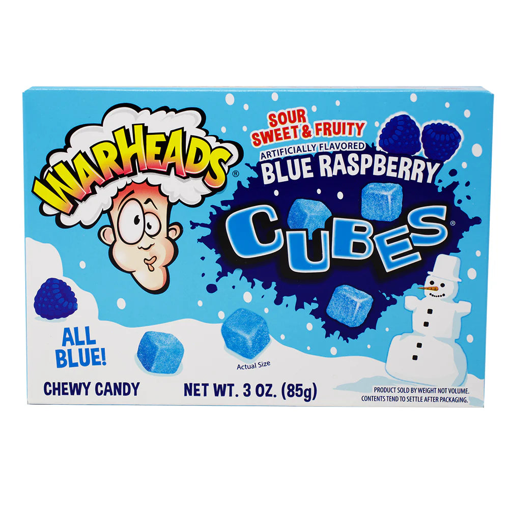 Warheads Blue Raspberry Blizzard Cubes Christmas