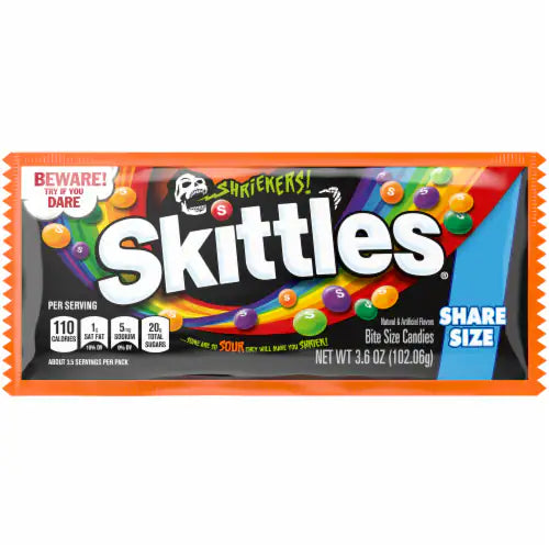 Skittles Shriekers Share Size