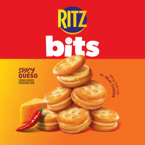 Ritz Bits Spicy Queso Cheese Sandwich Crackers