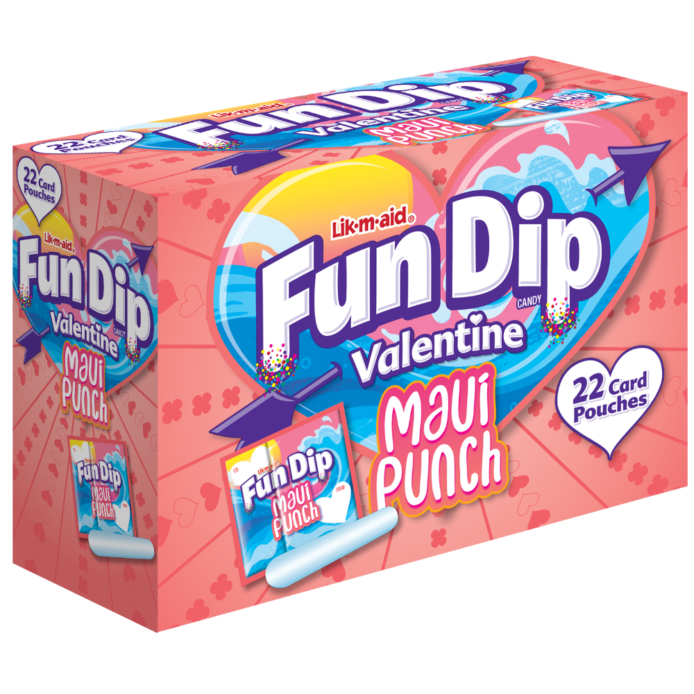 Fun Dip Maui Punch Valentines