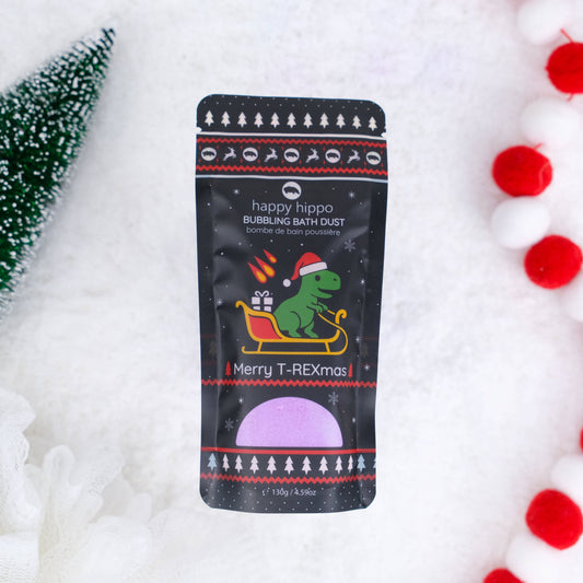 Happy Hippo T-REXmas Dust - Bath Dust with Mini Bath Bombs