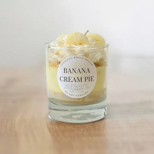 Banana Cream Pie Dessert Candle