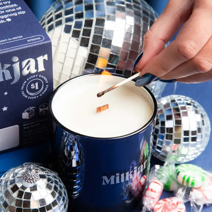 Milk Jar Pattie - Vanilla Chai & Peppermint Coconut Soy Candle