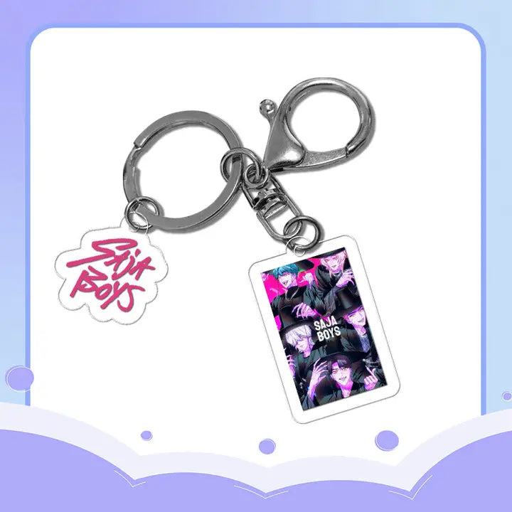 Kpop Demon Hunters Saja Boys Acrylic Mini Keychain (Style 1)