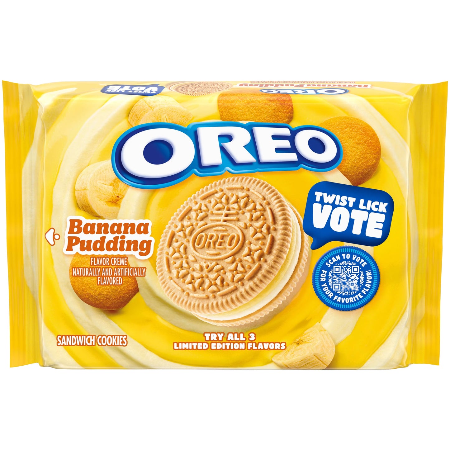 Oreo Banana Pudding Sandwich Cookies