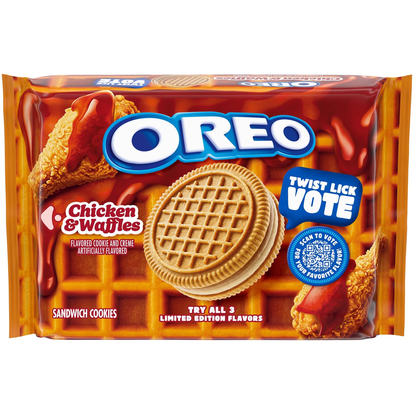 Oreo Chicken and Waffles Sandwich Cookies