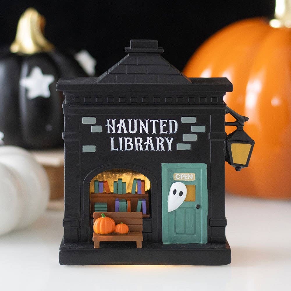 Haunted Library Halloween LED Light Up Decoration