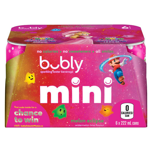 Bubly Limited Edition Super Mario Galaxy Melon Eclipse