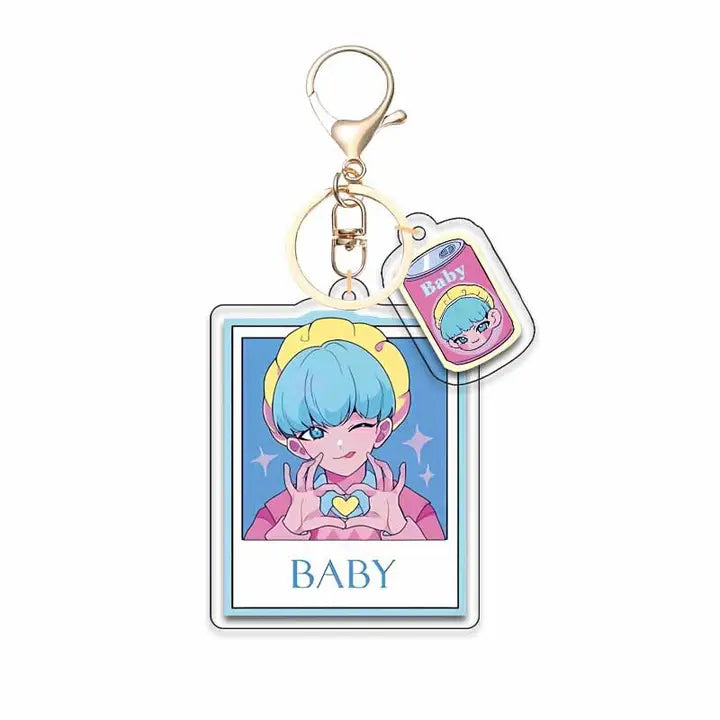 Kpop Demon Hunters Acrylic Mini Character Keychain (Baby)