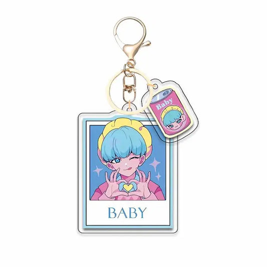 Kpop Demon Hunters Acrylic Mini Character Keychain (Baby)