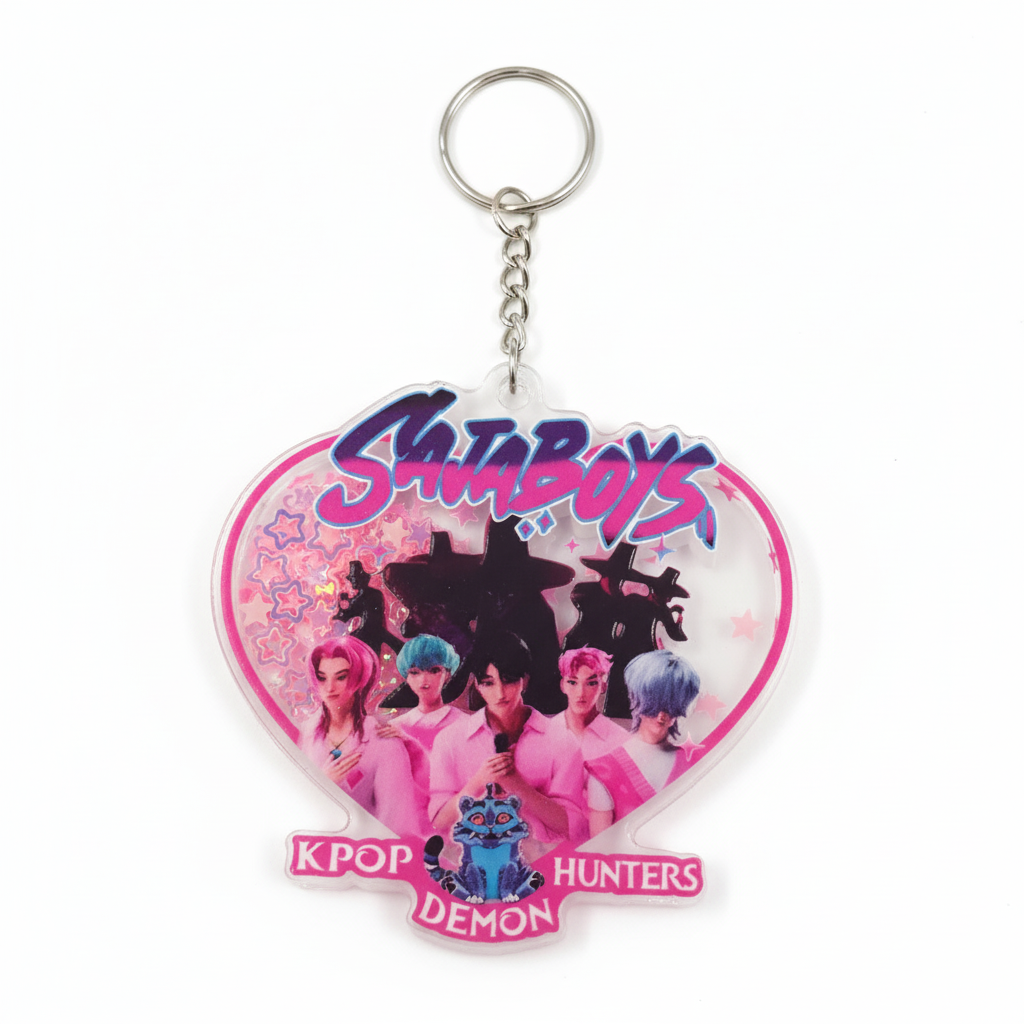 🖤 Saja Boys: Heartbreaker Acrylic Shaker Keychain 💔