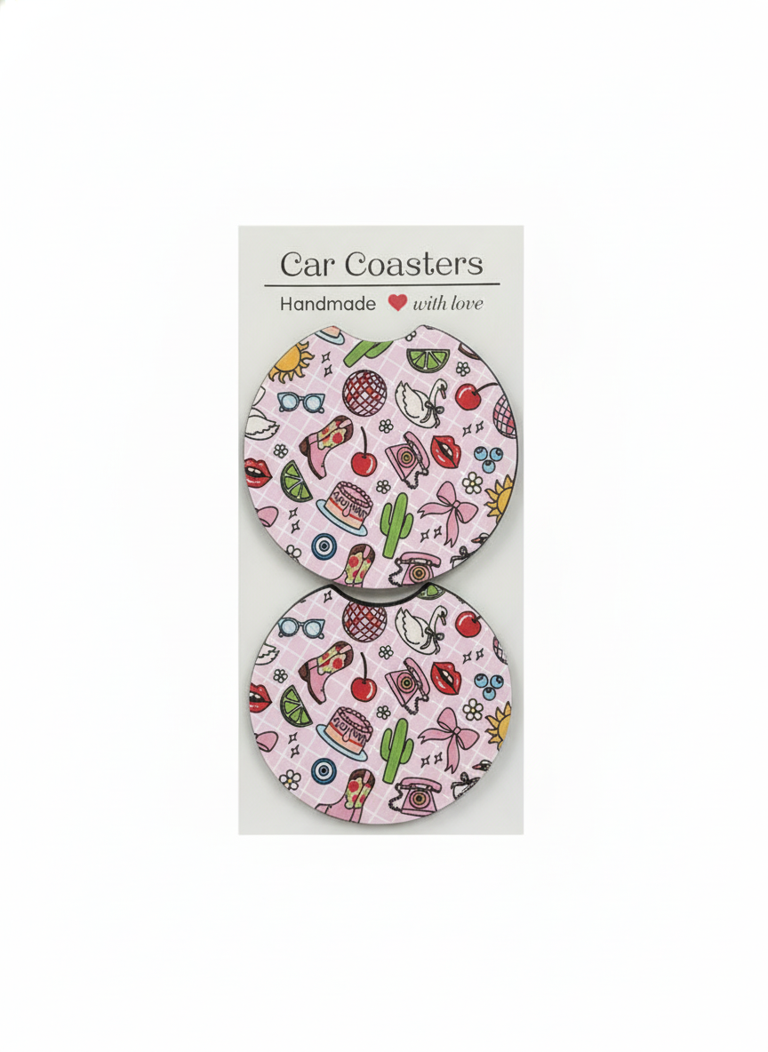 💖 Pink Pop Coasters