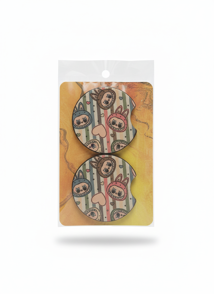 Labubu Car Coasters 💕