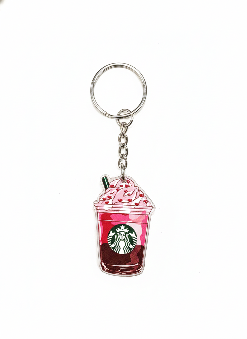 Sweet Sips & Style: Starbucks Frappuccino Keychain Collection