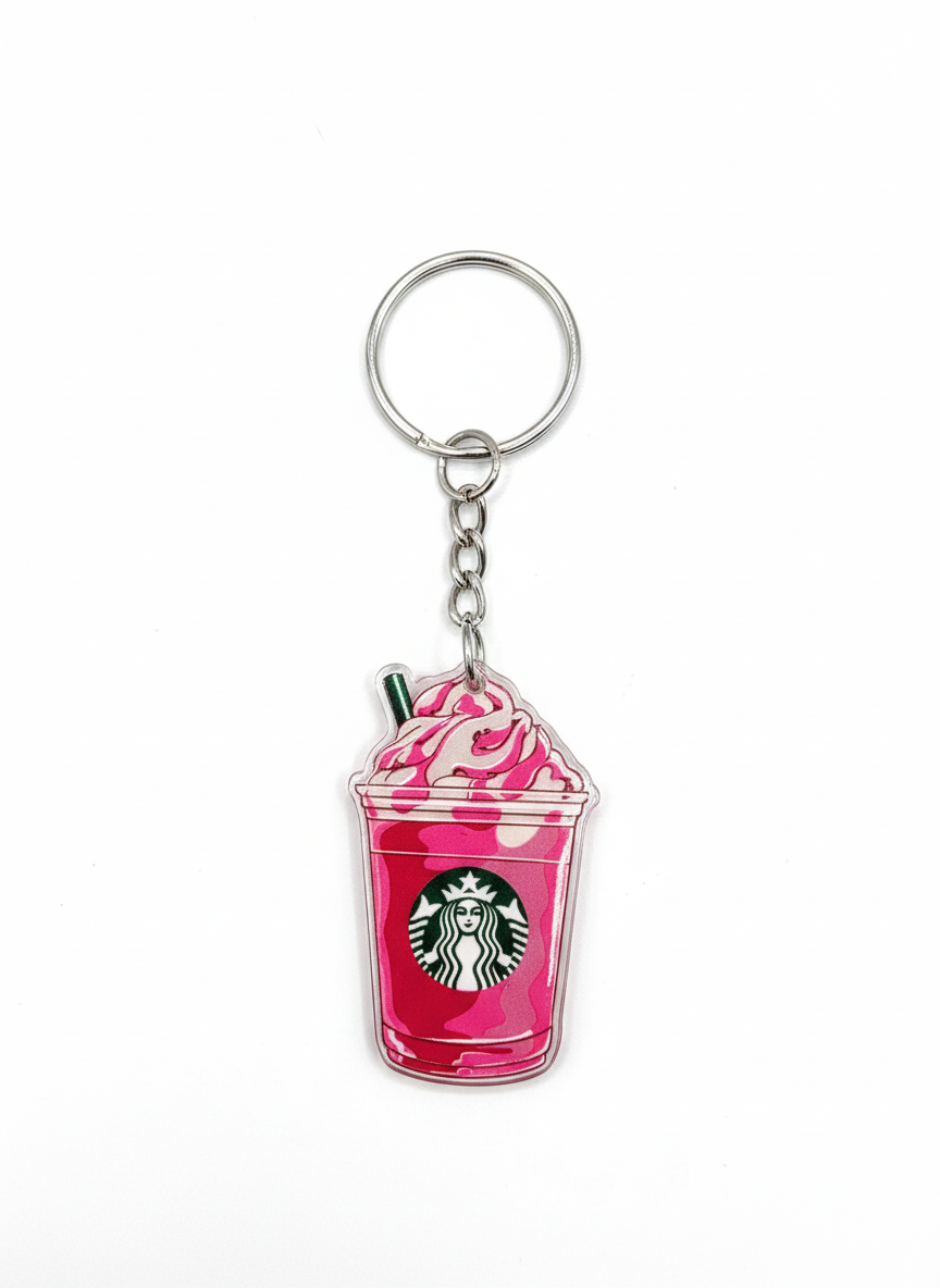 Sweet Sips & Style: Starbucks Frappuccino Keychain Collection