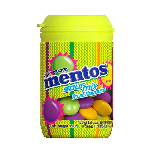 Mentos Dragée Sour Mix Fruit Flavor 120g (Korea)
