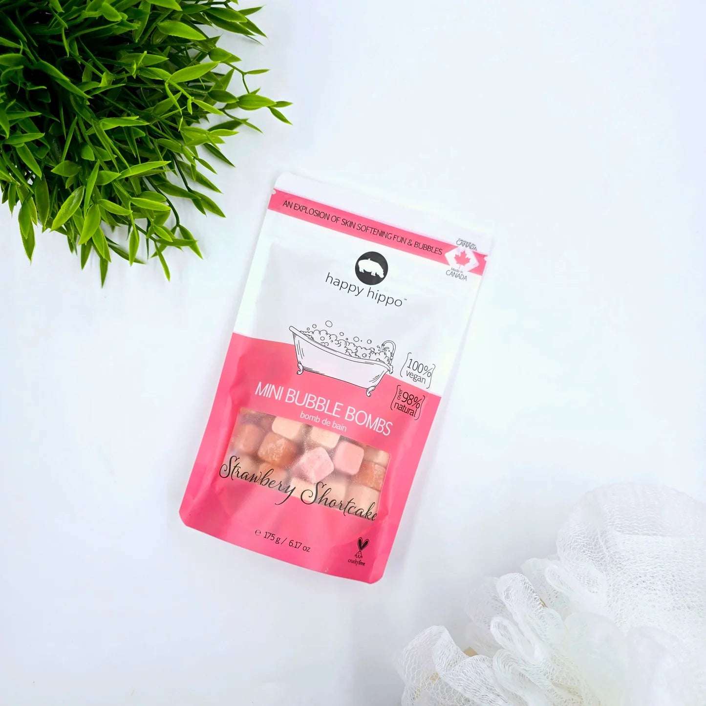 Happy Hippo Strawberry Shortcake Mini Bubble Bombs