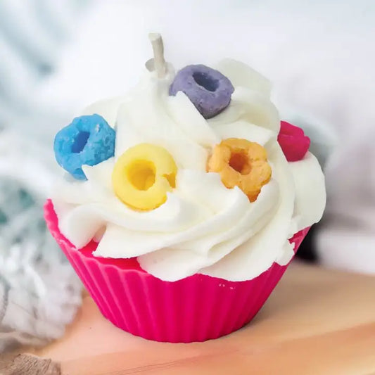 Gorgeous Wreck Fruit Loops Cupcake Candle