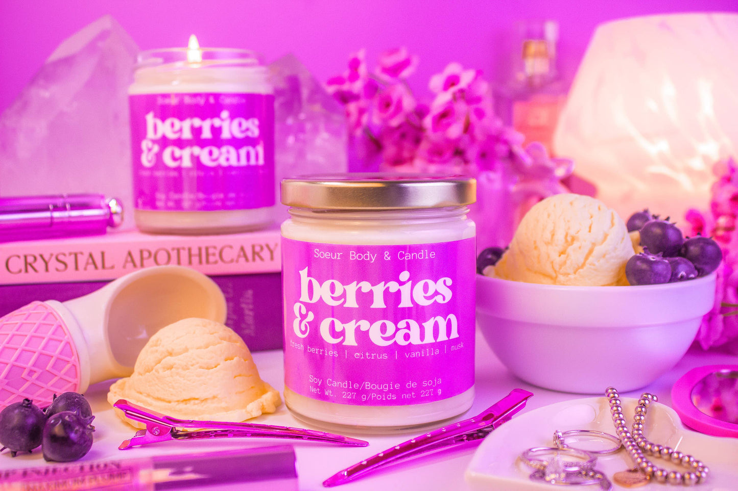 Berries & Cream Soy Candle