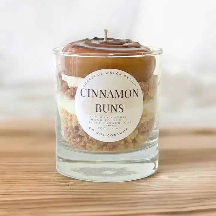 Cinnamon Buns Dessert Candle - Gorgeous Wreck Designs