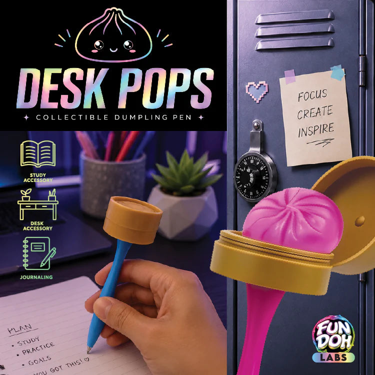 Fun Doh Desk Pops - Squishy Dumpling Pen