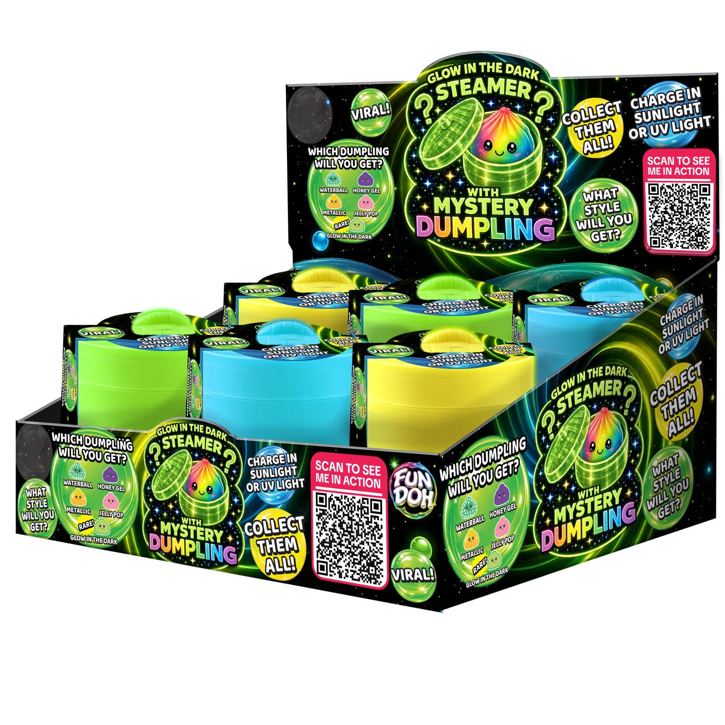 Fun Doh Squishy Glow-in-the-Dark Mystery Dumpling