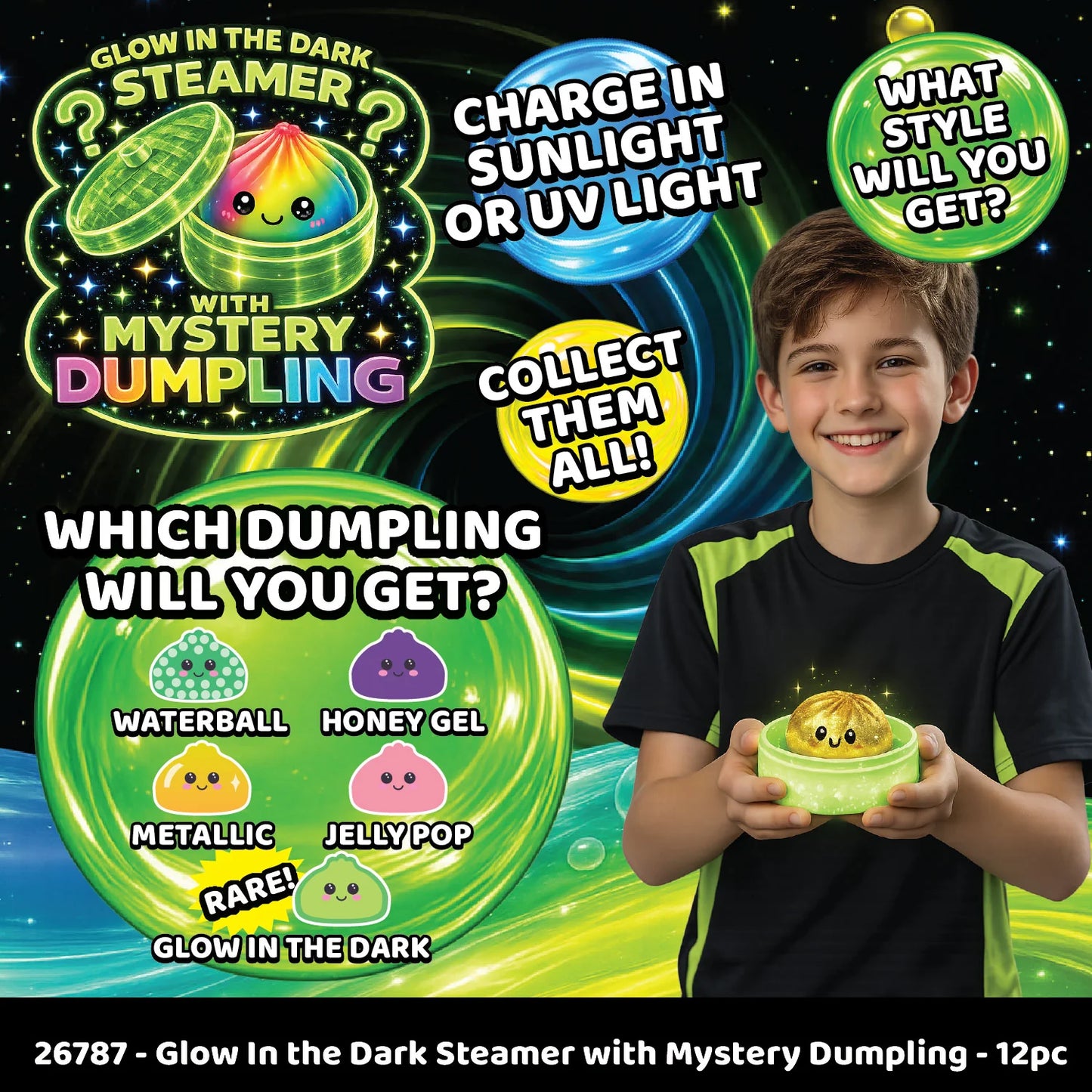 Fun Doh Squishy Glow-in-the-Dark Mystery Dumpling