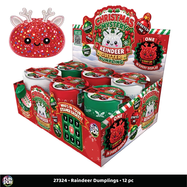 Fun Doh Christmas Mystery Reindeer Dumpling