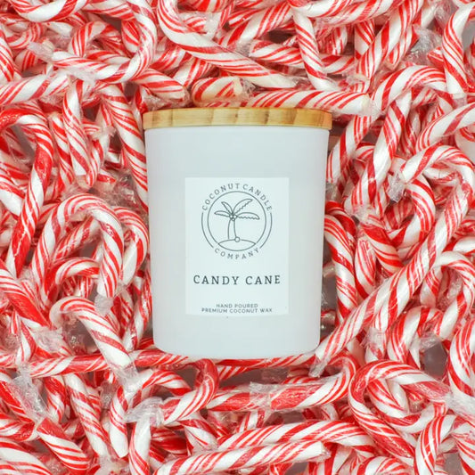 Candy Cane 10oz Glass Jar