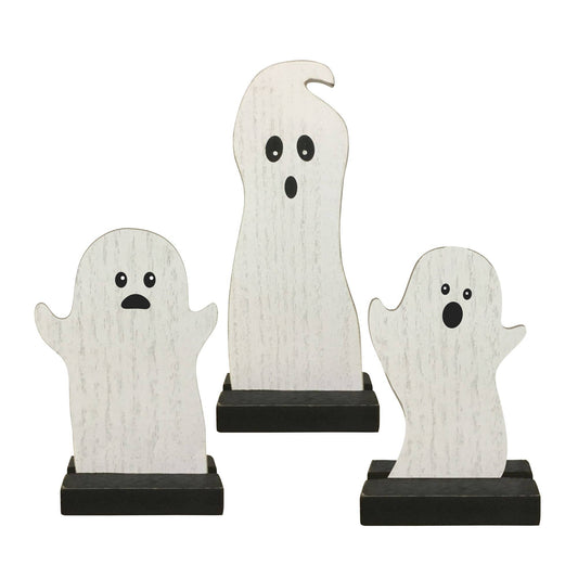 3/Set Wooden Ghosts