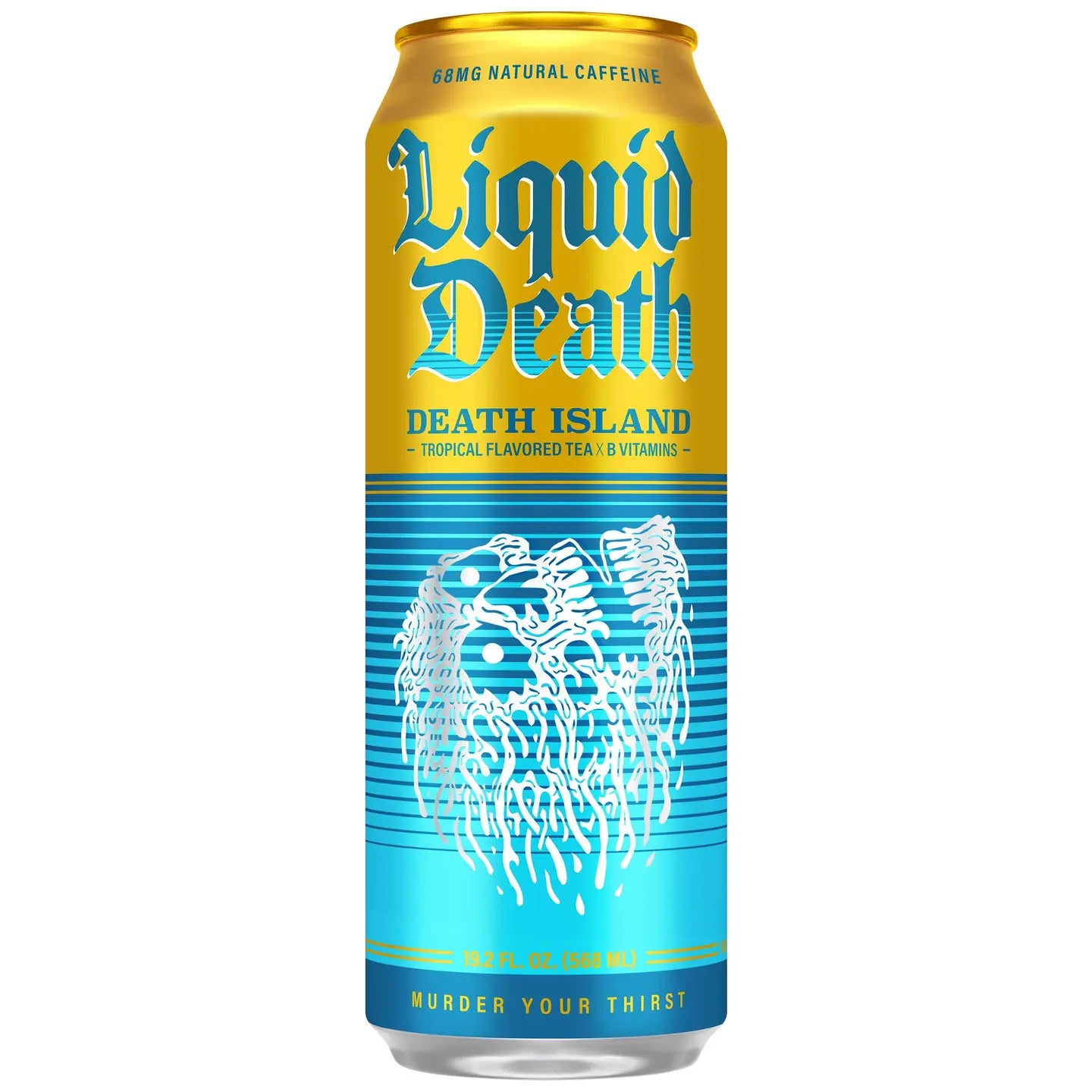 Liquid Death Tea Death Island