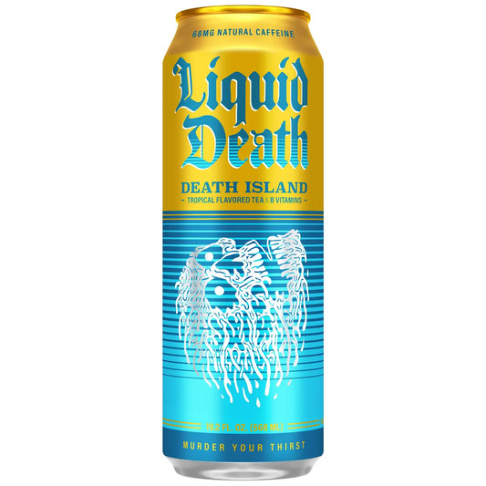 Liquid Death Tea Death Island