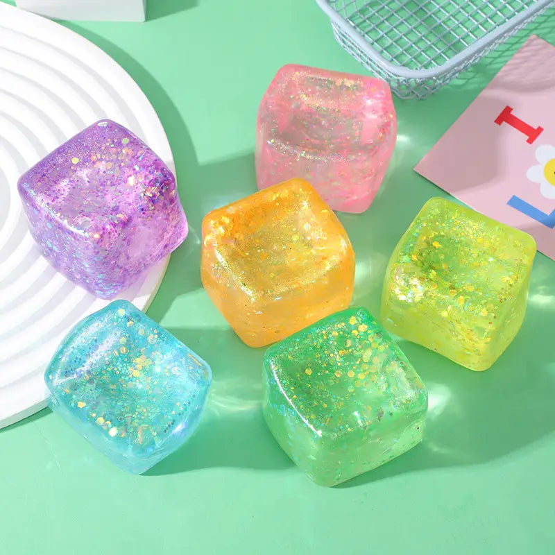 Glitter Cube Squishy