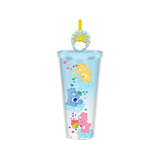 Care Bears Sun Shower Glitter Plastic Cold Cup (Silver Buffalo)