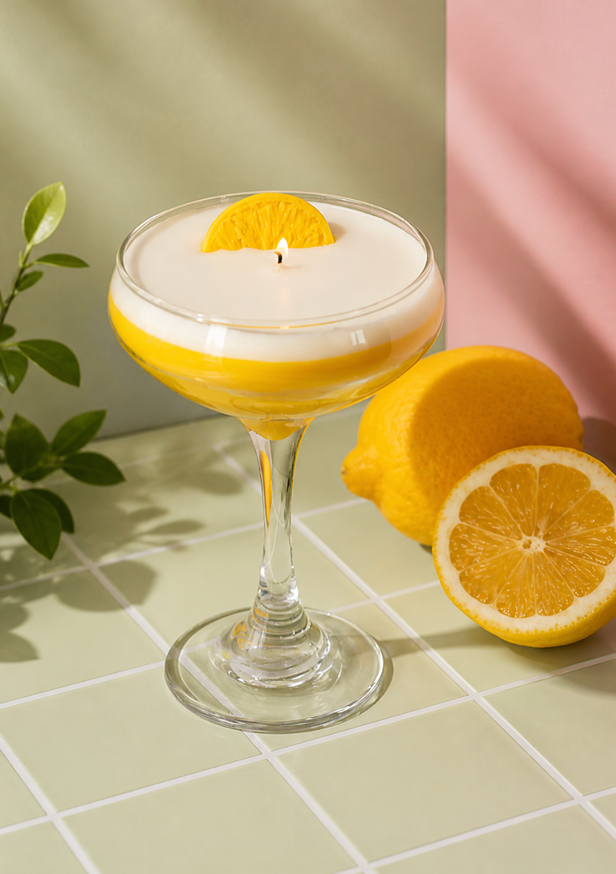 Lemon Drop Martini Candle