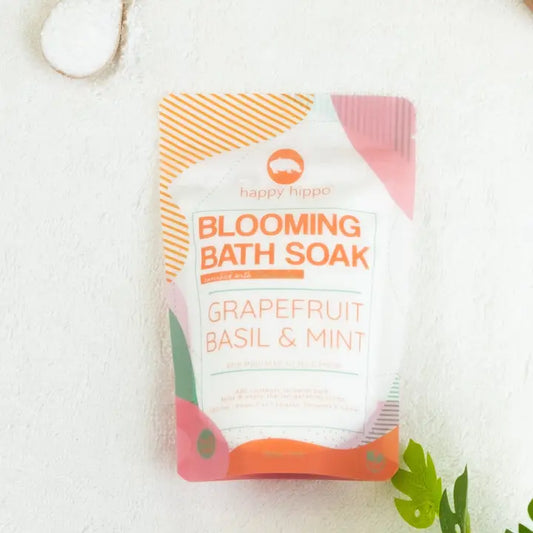 Happy Hippo Grapefruit Basil & Mint - Blooming Bath Soak