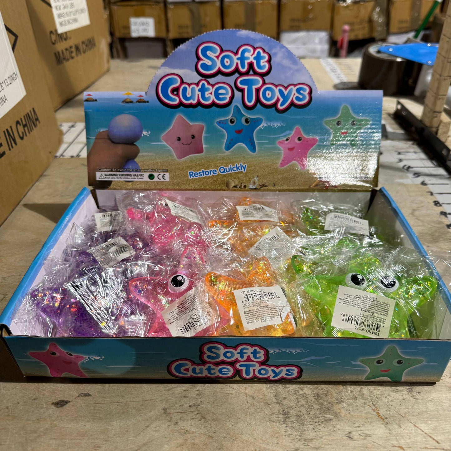 Sugar Squeeze Glitter Starfish Toy