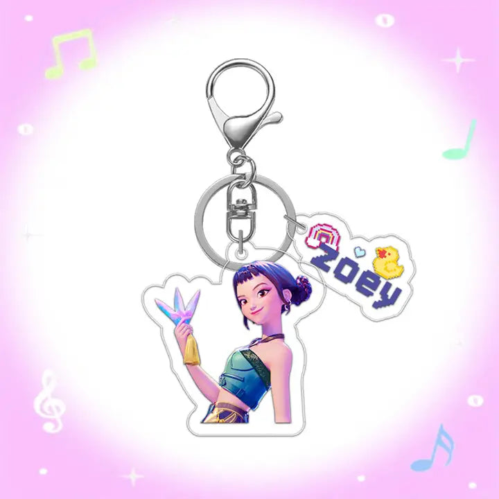 Kpop Demon Hunters Acrylic Mini Keychain (Zoey)