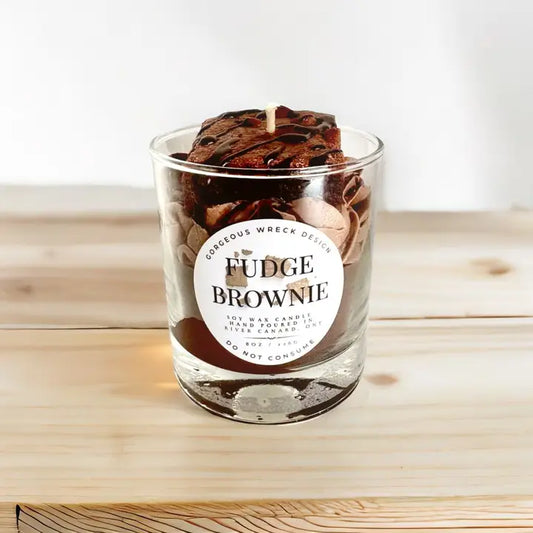 Fudge Brownie Dessert Candle - Gorgeous Wreck Design