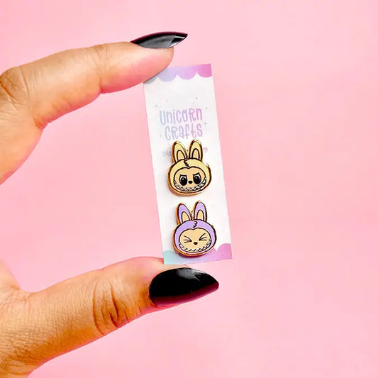 Labubu (Yellow/Purple) Earrings