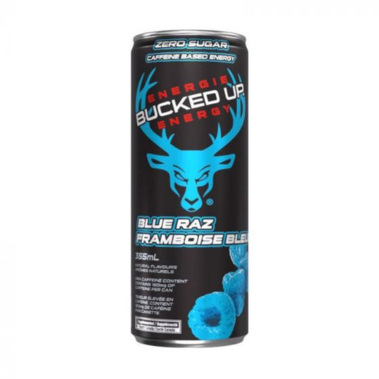 Bucked Up Blue Raz Energy Drink