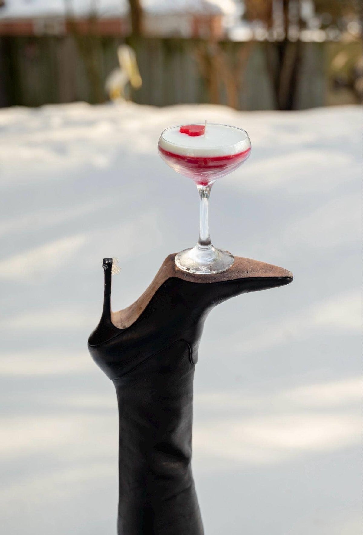 Valentine’s Day Cocktail Candle