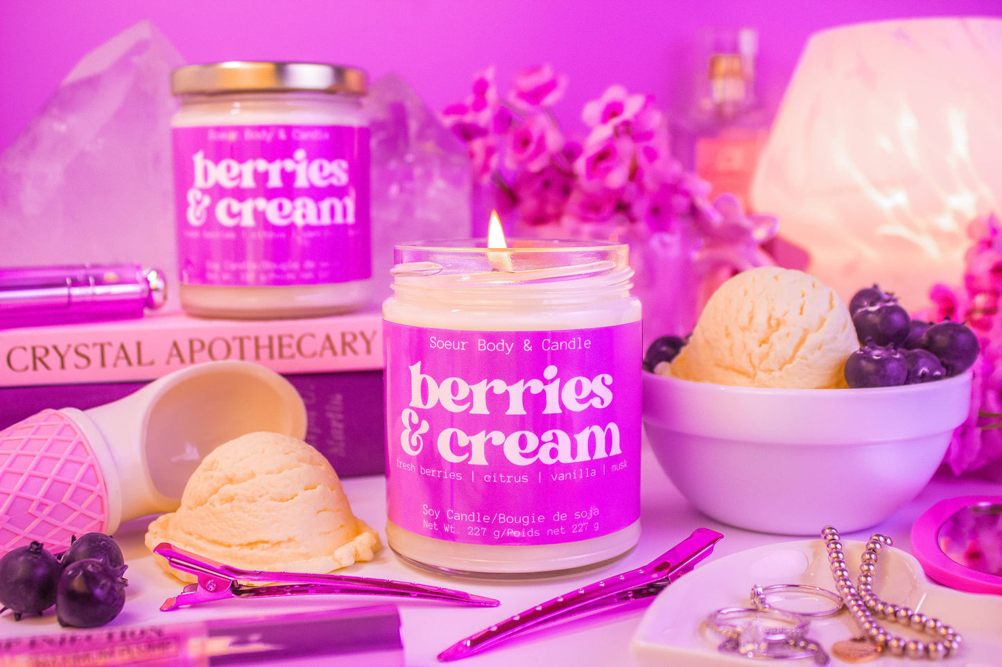 Berries & Cream Soy Candle