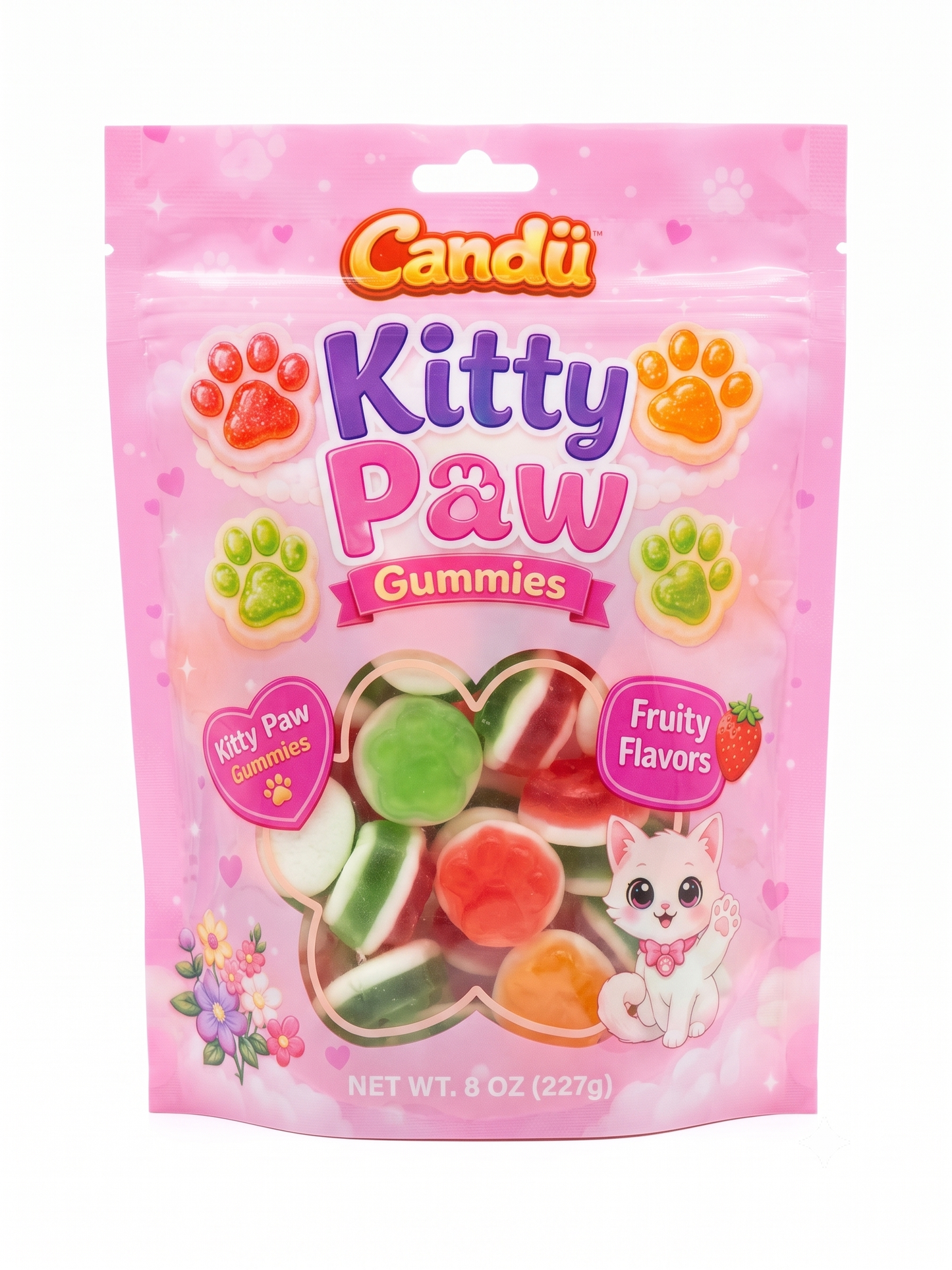 Candu Kitty Paw Fruit Gummy Candy